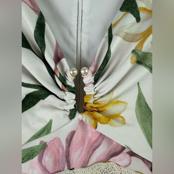 Perfect like new PatBO Jasmine Puff sleeve mini dress size 8 - Picture 5 of 8